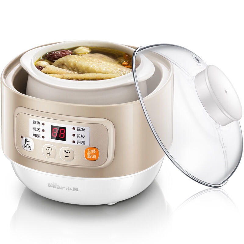 小熊(bear)电炖盅 电炖锅 燕窝炖盅 隔水炖锅 宝宝辅食婴儿bb煲迷你煮